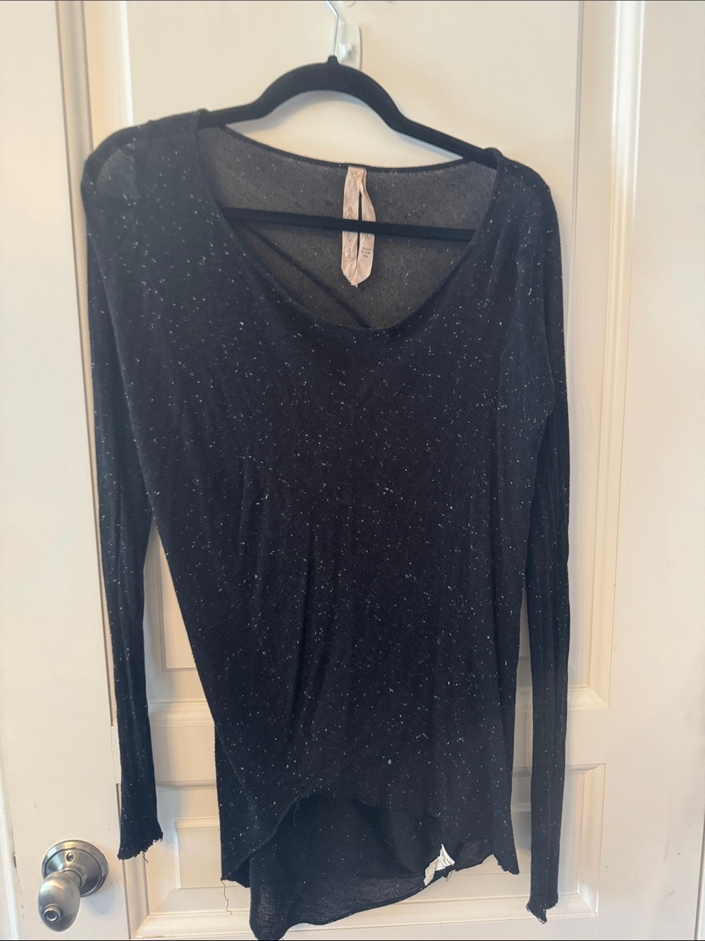 Bailey 44 Black Long-Sleeve Top